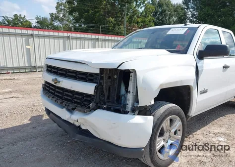 2018 Chevrolet Silverado 1500 Custom из США, поврежденный, VIN 1GCRCPEC3JZ314605